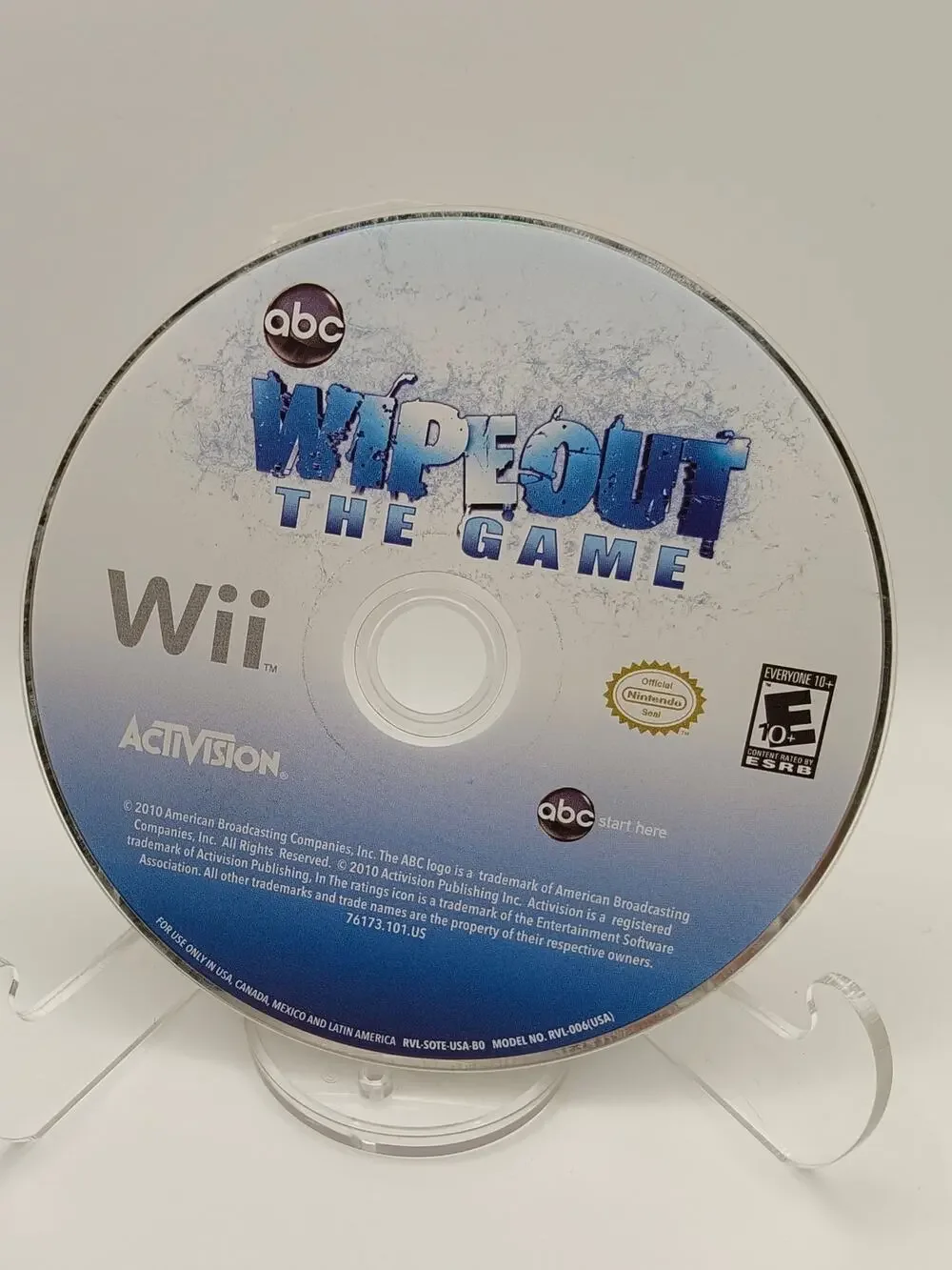 ABC Wipeout The Game (Nintendo Wii) Disc Tested